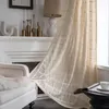 Curtain Window Home Decor Bedroom Lace Translucent Retro Hollow Crochet Hook Farmhouse Floor Curtains For Living Room