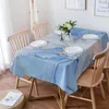 Tovaglia Tovaglia rettangolare in marmo blu Tovaglia antipolvere Picnic Decorazione domestica Cucina Copertura impermeabile