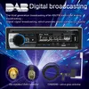 Nieuwe 12V Auto MP3-muziekspeler Bluetooth-compatibel DAB + AM / FM-radio Dual USB Kleurrijke verlichting Knop SD-kaart U-schijf Kan telefoon opladen