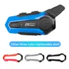 Car New Motorcycle Fashion Bluetooth Intercom Helmet Headset Pairing 2 Riders Talking Waterproof Interphone Headset Handsfree Call