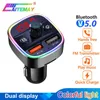 Yeni araba FM Verici Kiti Handfree Çift USB 3.1A RGB Bluetooth uyumlu MP3 Müzik Alıcı Adaptörü Araba Şarj Cihazı Aksesuarları