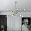 Kroonluchters Noordse magische bonen Woonkamer Modern Minimalistisch Glak Licht Luxe Branch Moleculaire lamp Creatieve slaapkamer Main