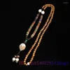 Naszyjniki wisiorek sandałowe lotos naszyjnik biżuteria naturalne prezenty dla kobiet amulety urok szlachetne moda amulet uroków