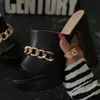 Sandalias a la venta, plataforma de venta, zapatos de tacón alto para mujer de verano, zapatillas de vestir sin cordones con punta redonda, talla gruesa 43