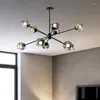 Kroonluchters Noordse magische bonen Woonkamer Modern Minimalistisch Glak Licht Luxe Branch Moleculaire lamp Creatieve slaapkamer Main