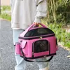 Hondenauto -zitplaatsen multifunctionele huisdier reisdrager handtas katvouwbare schouder crossbody tas benodigdheden accessoires ademen puppy kooi