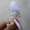 Decorative Flowers & Wreaths 1Piece Wedding Groom Boutonniere Ivory White Snow Yarn Rose Pearl Corsage Flower Prom Party Woman Man Suit Broo