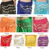 Stage Wear 1PC Sexy Belly Dance Bra Hip Scarf Wrap Belt Sequined Beaded Top Dancing Costume Festival Club Party Fringe