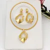 Brincos de colar Defina a geometria irregular de jóias Pingente de gota para mulheres 24k Declaração de ouro Africano Jewellery Gifts