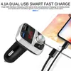 Ny Bluetooth 4.2 Car Kit Car Mp3 Player Handsfree FM Sändare Support TF Card U Disk 3.1a Snabb Dual USB Charger Power Adapte