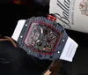 2023 nouvelle montre hommes loisirs diamant montres or boîtier en acier Silicone Quartz montre-bracelet bracelet mâle Relogio Masculino Ri40