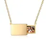 Modepersonlighet Creative Pull Type Photo Envelope Necklace Holiday Accessories