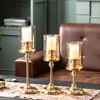 Kaarsenhouders moderne luxe decoraties Noordse metalen kristallen eettafel decor sujetavelas kamer cadeau