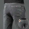 Jeans pour hommes Pantalons décontractés pour hommes Printemps Été Nouveaux pantalons en coton et en lin Salopettes Business Slim Fit Pantalons droits Pantalons pour hommes