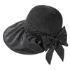 Szerokie brzeg kapelusze damskie ochronę Outdoor UV Hat Back Otwarcie Bow Gorras Para Mjer Chapeau Casquette Femme Sombrero Hombre L2