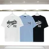 Designer Fashion Clothing Amires Tees Am Tshirt 2023 Springsummer New Amies Short Sleeve Tshirt Cracked Letter Print Casual Loose Ins Top Luxury Casual Tops Mens Cot