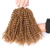 Ombre Marlybob Crochet Braids волосы 8 -дюймовые афро извращенные волосы 90 г/лот Синтетические вязание крючком наращивание волос LS05