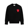 Amisweater Paris Fashion Designers Amishirts de coeur Sweater Man Woman Sweaters Embroidered A Heart Pattern Long Sleeve Clothes Pullover
