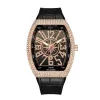 187 PINTIME Hommes Montre De Mode Shinning Diamant Glacé Montres En Acier Inoxydable Mouvement À Quartz Mâle Robe Décontractée Horloge Montre De Fête Montre