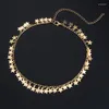 Anhänger Halsketten Einfache Stern Quaste Geometrie Choker Schlüsselbein Kette Böhmische Gold Farbe Einstellbare Einzelne Halskette Für Frauen Schmuck