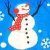 Dekoracje świąteczne 31 -calowe drzewo do domu 2023 Navidad Blue Snowman Ornaments Flanlelette Xmas Fartuchy