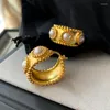 Baumeln Ohrringe Vintage Kreis Perle Ohrring Weibliche Minderheit Design Sinn Hochwertige Temperament Schmuck Zubehör Geschenke Großhandel