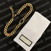 Mens Pendants Necklaces Designer Gold Alloy G Neckwear Women Luxury Jewelry Party Diamond Necklace Collana Uomo