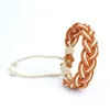 Bracelets de charme tricotado à mão Bracelete de nove fita Literária Women National Wind Wind original Jóias Handmades por atacado #fY105