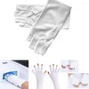 Nail Art Kits 1 Pair Woman Glove Comfortable Wrist Mitts Radiation-proof Manicure Protective Gloves Open-Toed Protector