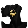 Huggie HoopEarrings新しいデザイン女性のためのイヤリングの銅クロスノットクリップ24kゴールドメッキファッションジュエリーアクセサリーパーティー
