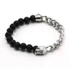 Charm Bracelets ZG Bracelet For Men And Women Volcanic Stone Hand Beads Natural Metal Skull Jewelry Braided Buddha