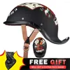 Motorcycle Helmets BSDDP Vintage Helmet Baseball Cap Men And Women Scooter Half Face Casque Moto Motorbike Riding