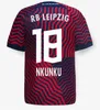 23 24 Voetbalshirts FORSBERG Camiseta Maillot Szoboszlai POULSEN Sorloth 2023 2024 Voetbalshirts Uniform RBL Nkunku Olmo Silva Werner Leipziges heren kinderkit