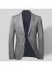 Costumes pour hommes Vintage Blazer britannique élégant homme costume veste affaires décontracté 2 bouton pour hommes régulier Abrigo Hombre gros 4xl