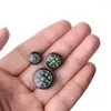 Açık Gadgets 10pcs 14mm Mini Küçük Cep Düğmesi Hayatta Kalma Pusulaları Yürüyüş Kampı için