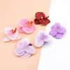 Decorative Flowers 100/200pcs 6CM Artificial Home Decor Diy Wedding Handmade Scrapbooking Wreaths Silk Butterfly Orchid