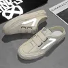 Zapatillas verano malla medio hombre tendencia Cool Baotou hueco transpirable ligero Casual blanco zapatos hombres Tenis 230520