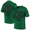 Las camisetas personalizadas de Notre Dame Fighting Irish personalizan a los hombres de la universidad, blanco, verde, azul, bandera de EE. UU., moda, tamaño adulto, ropa de fútbol americano, camiseta cosida