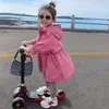 Rain Gear Girls Autumn Clothes Children s koreansk version av Windbreaker Jacket Baby Foreign Style Coat kjol 2 4 6 8t 230520