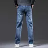 Jeans pour hommes 2023 printemps automne nouveaux hommes bleu clair coupe régulière Midwight Jeans décontractés Style classique Stretch Denim tissu pantalon marque masculine