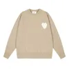 Designers Amisweater Pull à capuche AM I Chemises brodées Un motif de coeur Pull à col rond Couple Sweatshirts haute