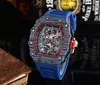 2023 nouvelle montre hommes loisirs diamant montres or boîtier en acier Silicone Quartz montre-bracelet bracelet mâle Relogio Masculino Ri36