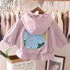 Rain Gear Spring Autumn Children Clothes Toddler Baby Girl Jacket Infantil Girls Tops Hooded Outwear Kids Jackets Coats 230520