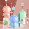 Lampes de table astronaute veilleuse USB mignon dessin animé créatif lampe de bureau protection des yeux porte-stylo pour étudiant enfants étude lecture livre lumières