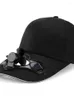 Wide Brim Hats Summer Outdoor Sport Sunscreen Solar Powered Fan Hat Sun Protection Cap With Cool Bicycling Climbing Baseball CapWide