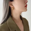 Boucles d'oreilles créoles mode et exquis en forme de C torsadé de haute qualité femmes en acier inoxydable cadeau bijoux en gros