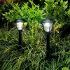 絶妙な中庭ソーラーパワーライト芝生ランプグラウンドインタイプガーデン照明LED IP65防水デザインホワイト/ウォーム