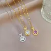 Pendant Necklaces Stainless Steel Design Crystal Zircon Crown Necklace Handsome Punk Hip-Hop Style Choker Chain Jewelry Gift
