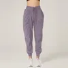 Pantaloni da donna pieghettati casual con coulisse sciolti da corsa Harem sottili da jogging da donna