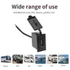Ny singel USB -billaddare 2.4A Adapter Square Shape Waterproof 12V 24V SOACKET Power Adapter Byt cigarettändare för bil
